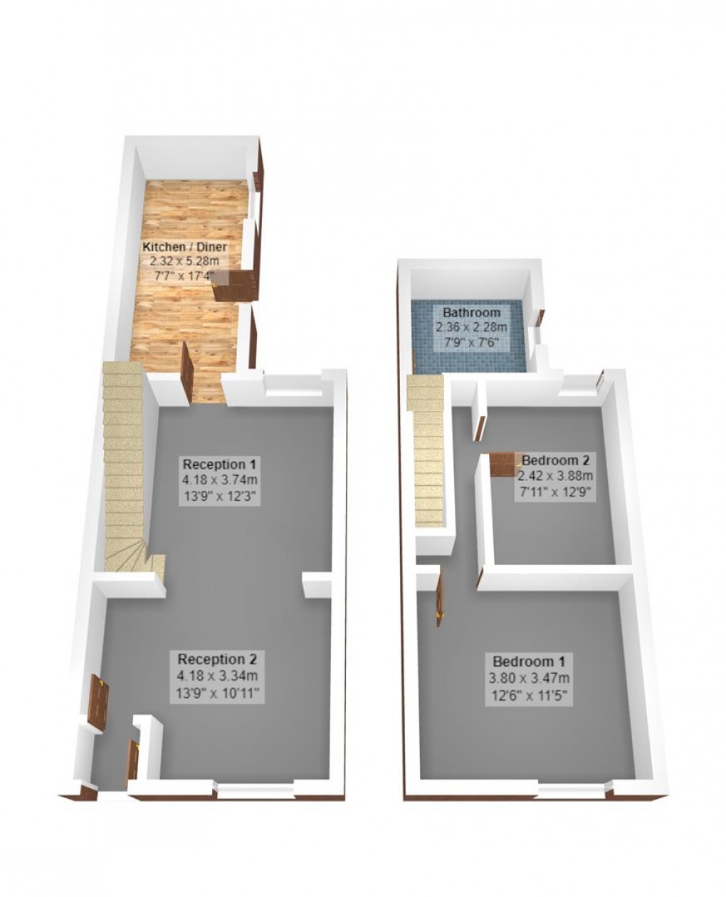 Floorplan for Seymour Street, Denton, Manchester