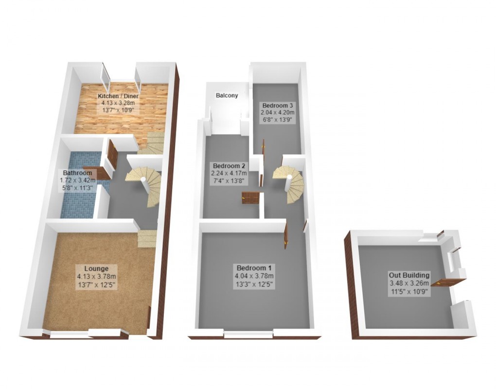 Floorplan for Gibraltar Lane, Denton, Manchester