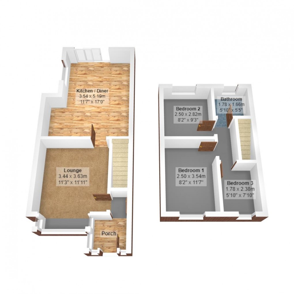 Floorplan for Birch Grove, Audenshaw, Manchester