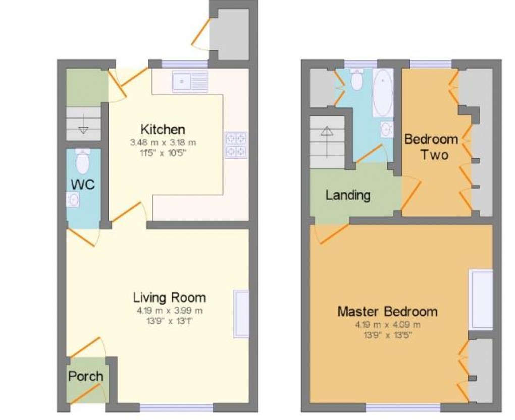 Floorplan for Walker Street, Denton, Manchester