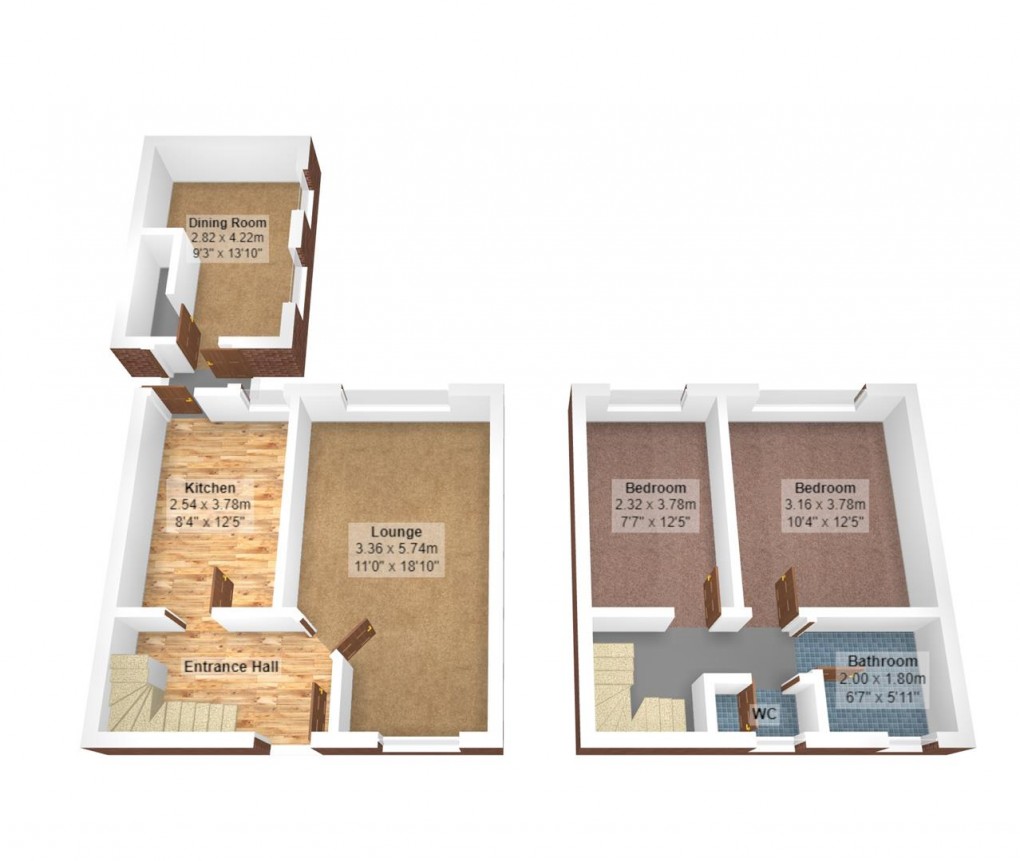 Floorplan for Elizabeth Avenue, Denton, Manchester