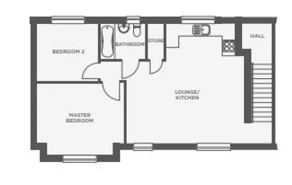 Floorplan for Rathbone Close, Denton, Manchester