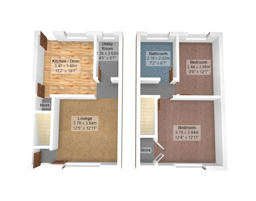 Floorplan for Mount Pleasant Road, Manchester