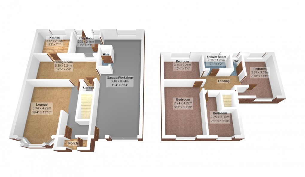 Floorplan for Bentley Road, Denton, Manchester