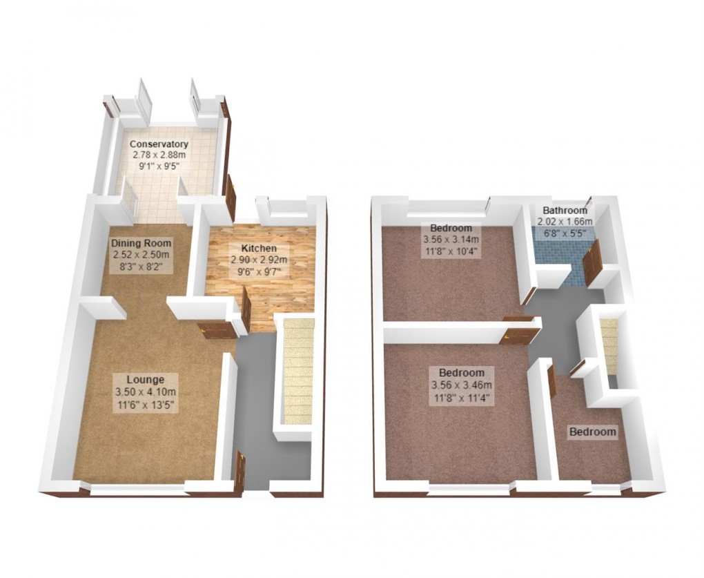Floorplan for Whittles Avenue, Denton, Manchester