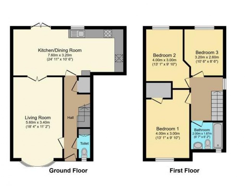 Floorplan for Richards Close, Audenshaw, Manchester