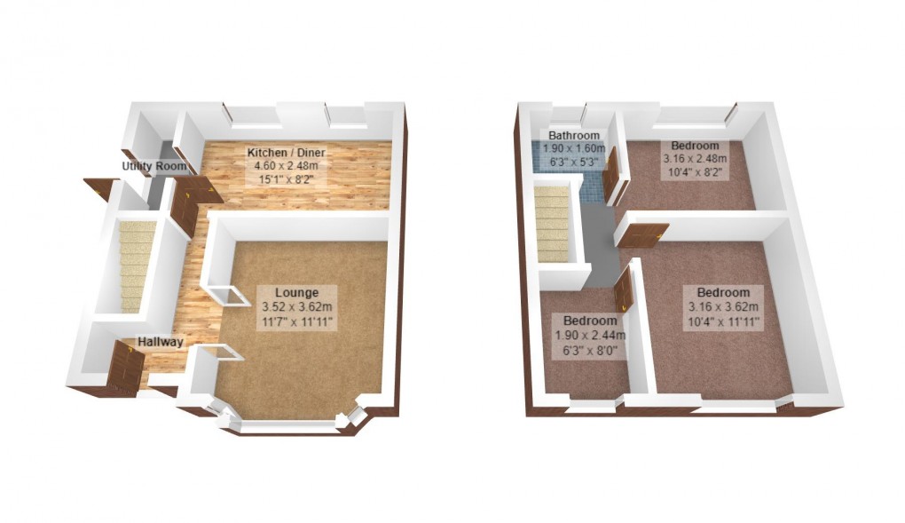 Floorplan for Byron Avenue, Droylsden, Manchester