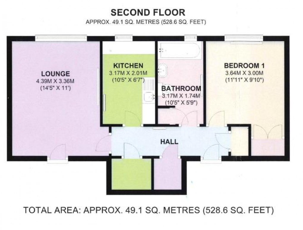 Floorplan for Kensington Grove, Denton, Manchester