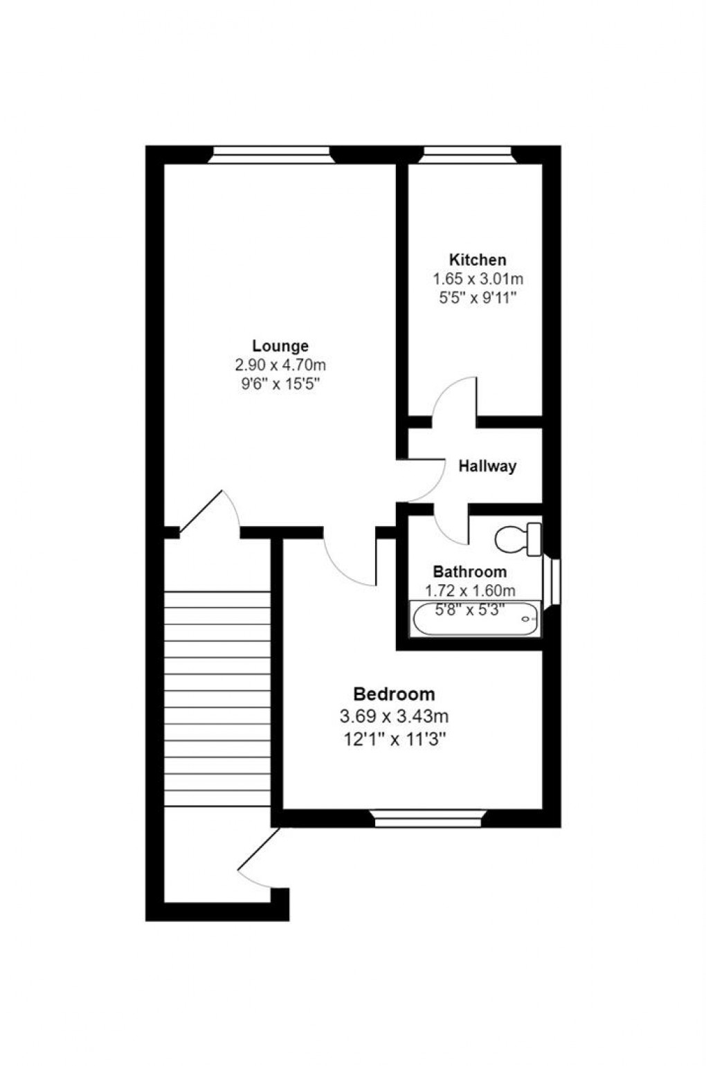 Floorplan for Broadhurst, Denton, Manchester
