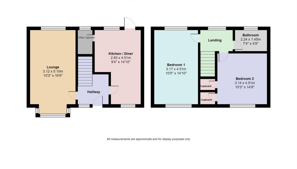Floorplan for Linden Road, Denton, Manchester