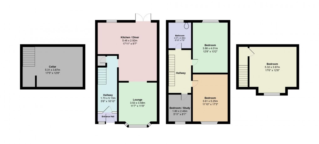 Floorplan for Westbourne Range, Manchester