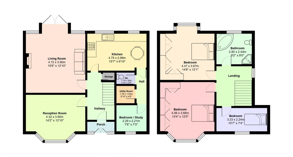 Floorplan for Knott Lane, Hyde