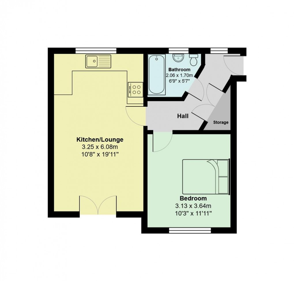 Floorplan for Rathbone Close