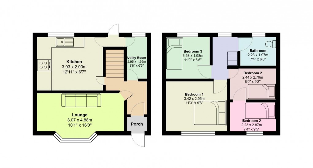 Floorplan for Chapel Street, Dukinfield