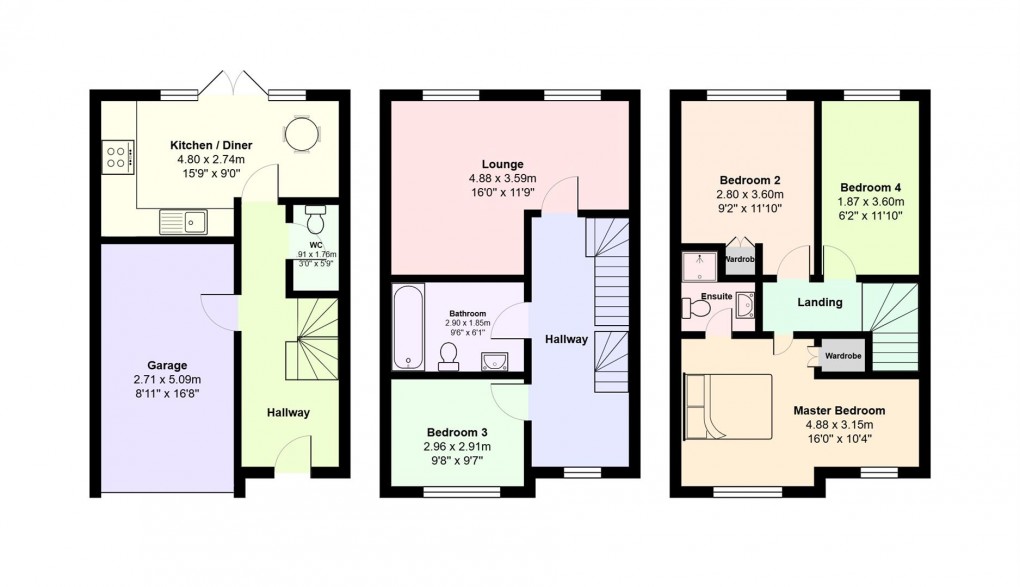 Floorplan for The Green, Hyde