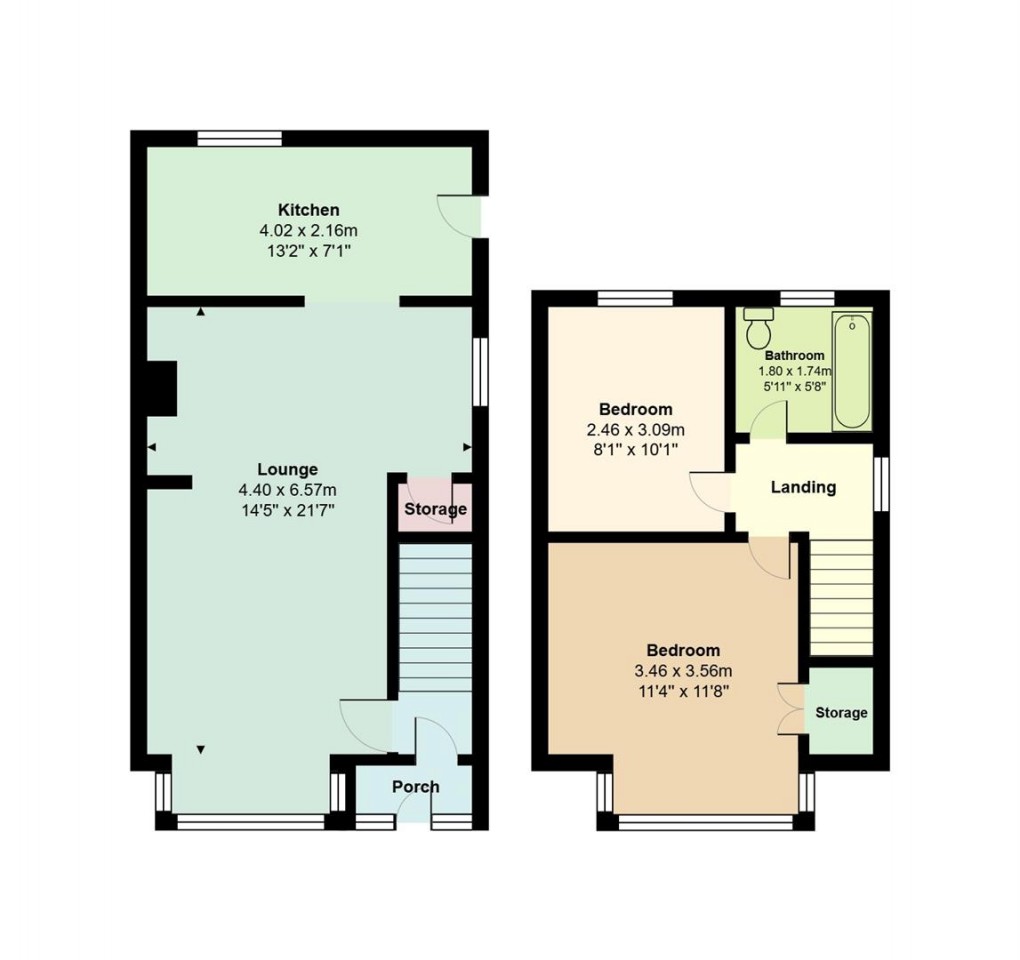 Floorplan for Mount Pleasant Road, Denton, Manchester