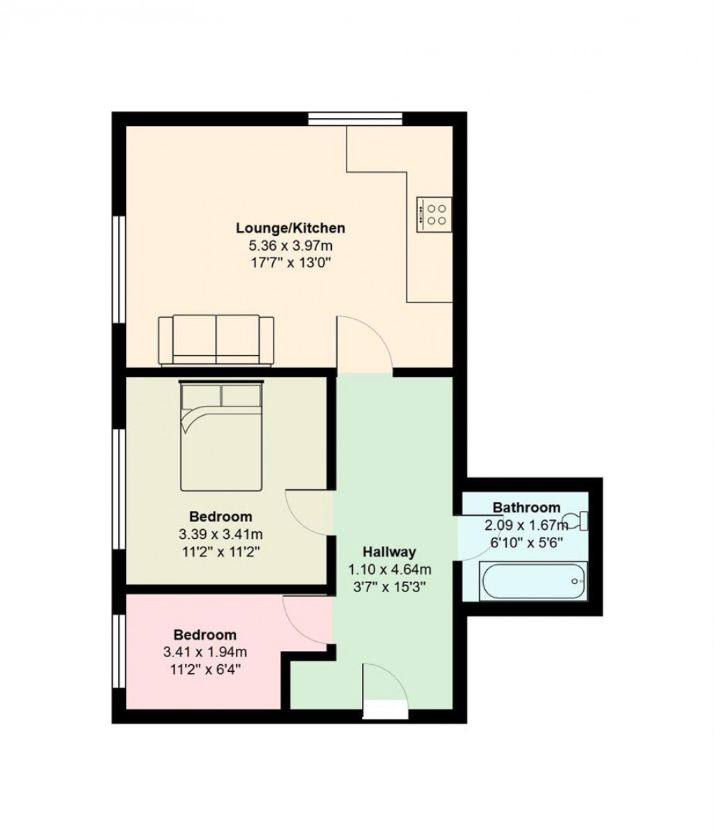 Floorplan for Markham Street, Hyde