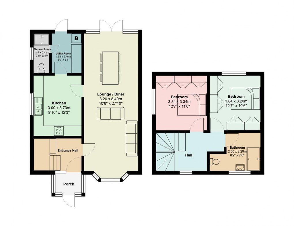 Floorplan for Cambourne Road, Hyde