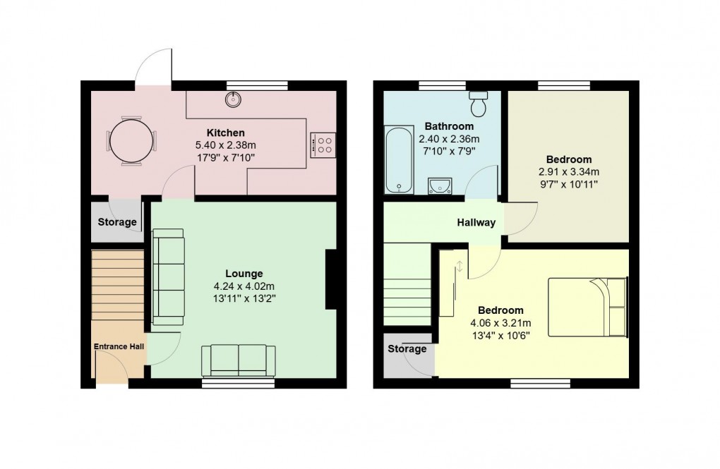 Floorplan for Tame Street, Denton, Manchester