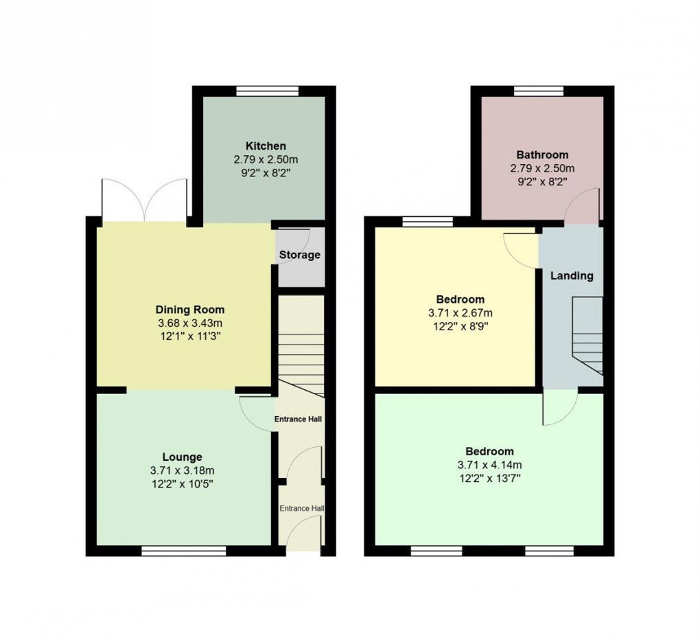 Floorplan for Lyndhurst Avenue, Denton, Manchester