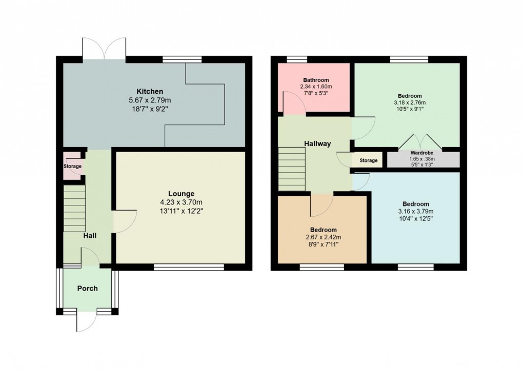 Floorplan for St. Annes Road, Audenshaw, Manchester