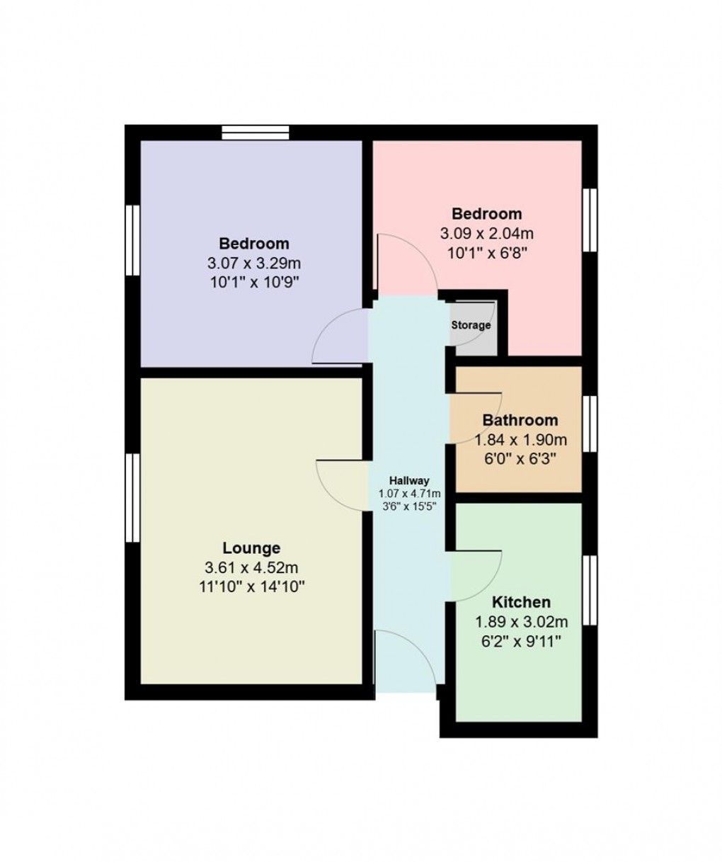 Floorplan for Newton Street, Droylsden, Manchester