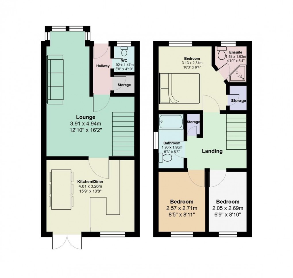 Floorplan for The Old Dairy, Hyde