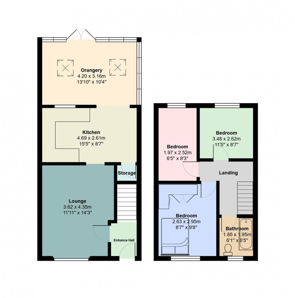 Floorplan for North Way, Hyde