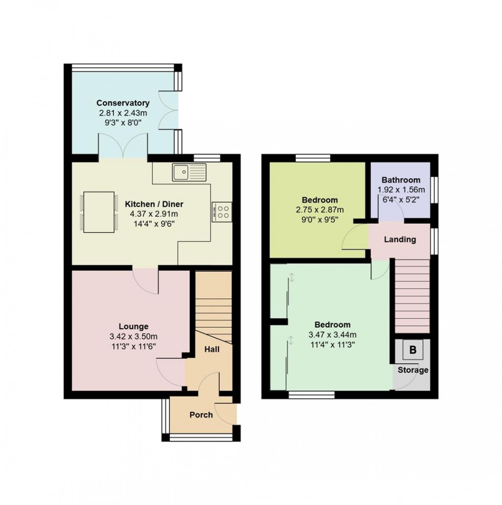 Floorplan for Greswell Street, Denton, Manchester