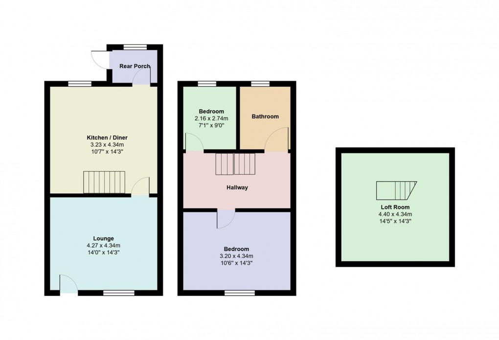 Floorplan for Market Street, Hollingworth