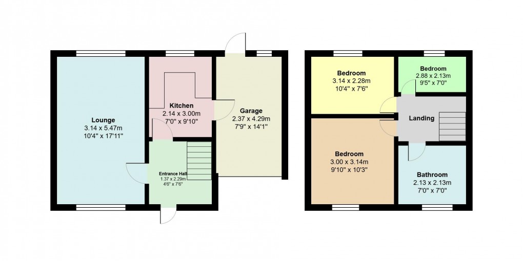 Floorplan for Brierley Close, Denton, Manchester