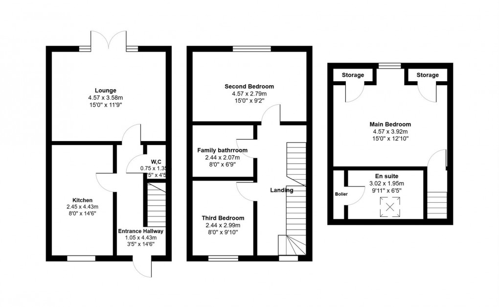 Floorplan for Hillside Close, Hyde