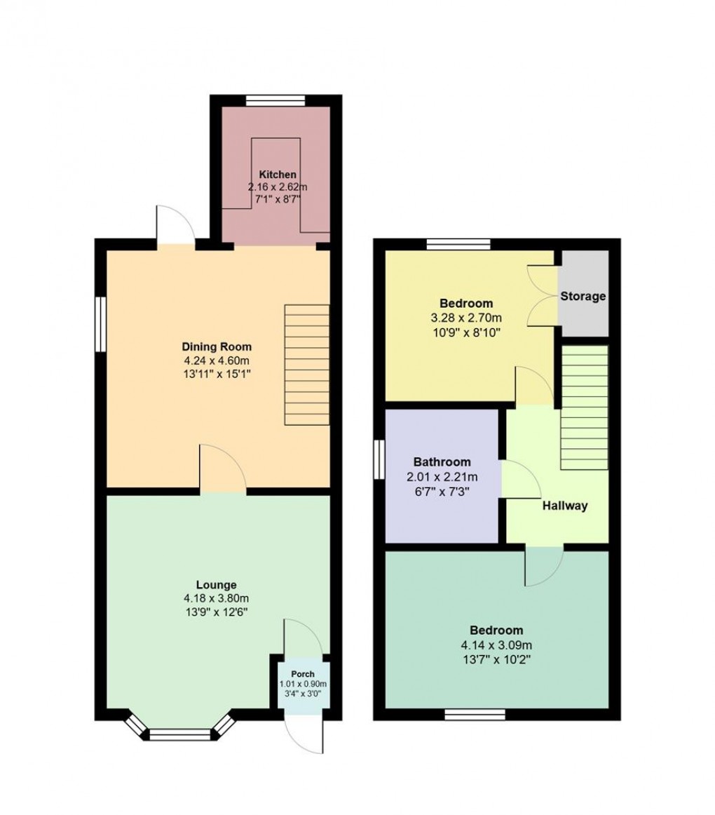 Floorplan for Princess Street, Hyde
