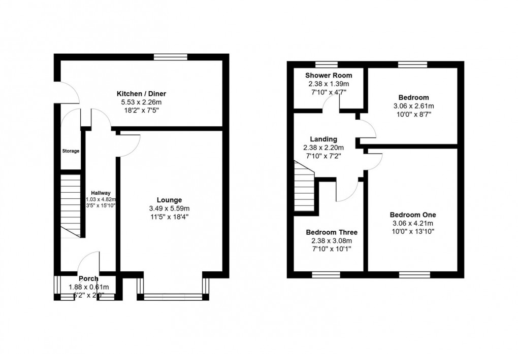 Floorplan for Bentley Road, Denton, Manchester