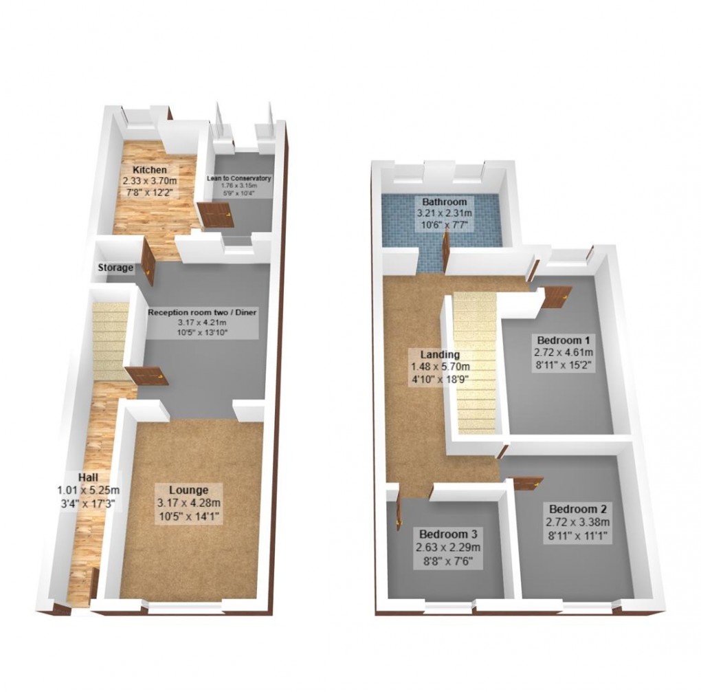 Floorplan for Denton Road, Audenshaw, Manchester