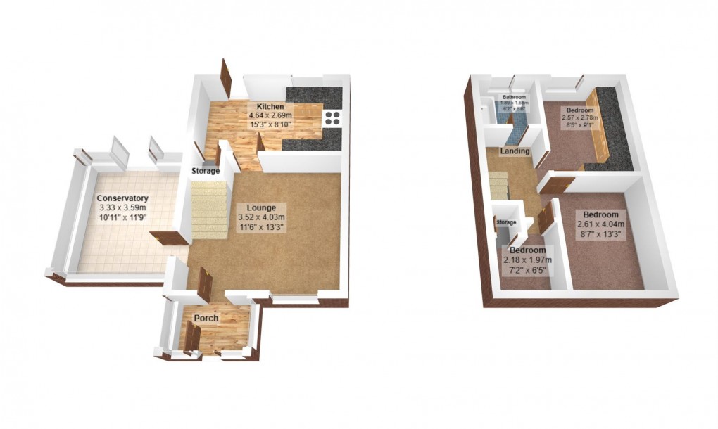 Floorplan for Leech Brook Close, Audenshaw, Manchester