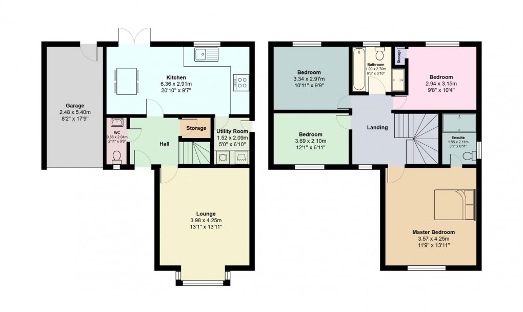 Floorplan for Rathbone Close, Manchester