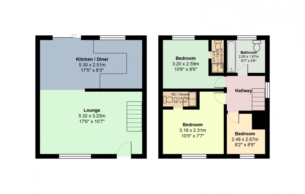 Floorplan for Hazelhurst Road, Ashton-Under-Lyne