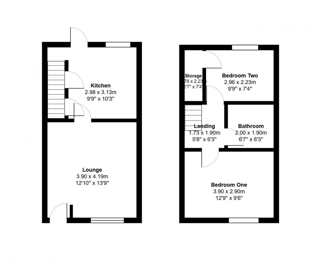 Floorplan for Osborne Road, Denton, Manchester